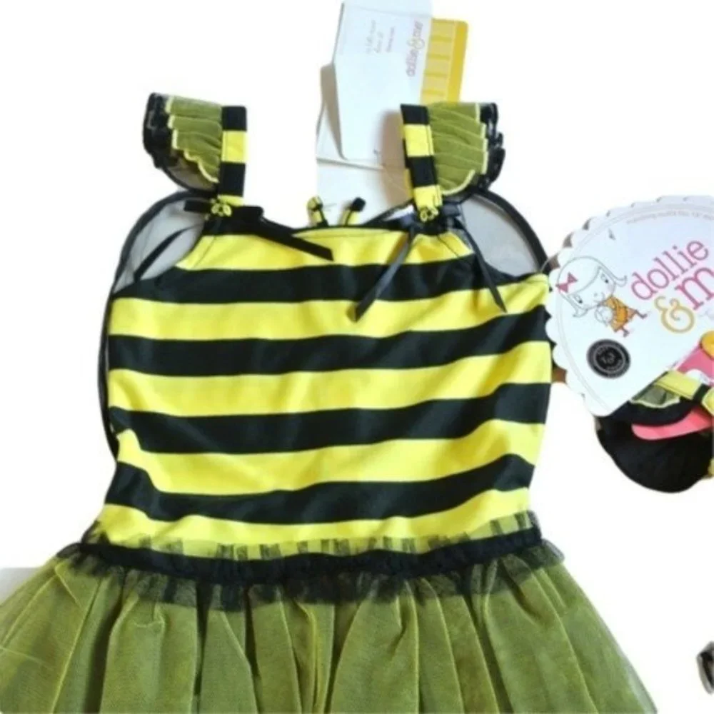 Dollie & Me Bumble Bee Dress Up‎ costume 4 NWT